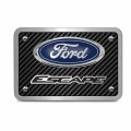 Ipick Image Made For Ford Escape 3d Logo Carbon Fiber Texture Billet Aluminum 2 Inch Tow Hitch Cover