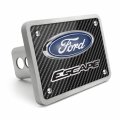 Ipick Image Made For Ford Escape 3d Logo Carbon Fiber Texture Billet Aluminum 2 Inch Tow Hitch Cover