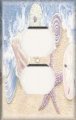 Snazzyswitch Shells She Decorative Outlet Cover Single Duplex Receptacle Wall Plate 