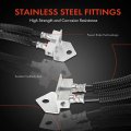 A-premium Rear Center Brake Hydraulic Hose Compatible With Ford F-53 Motorhome Chassis 2013 2014 2015 2016 2017 2018 2019 6 8l