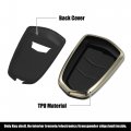 Car Key Fob Cover 5 Button Remote Case Tpu Full Protector Black For Cadillac Xt5 2017-2020 Xts Escalade Ats Cts