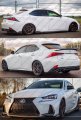 Premium 3d M Style Wavy Sport Black Window Visor Rain Guard Deflector Compatible For 2014-2020 Lexus Is200t Is 250 Is300 Is350