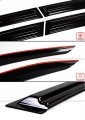 Premium 3d M Style Wavy Sport Black Window Visor Rain Guard Deflector Compatible For 2014-2020 Lexus Is200t Is 250 Is300 Is350