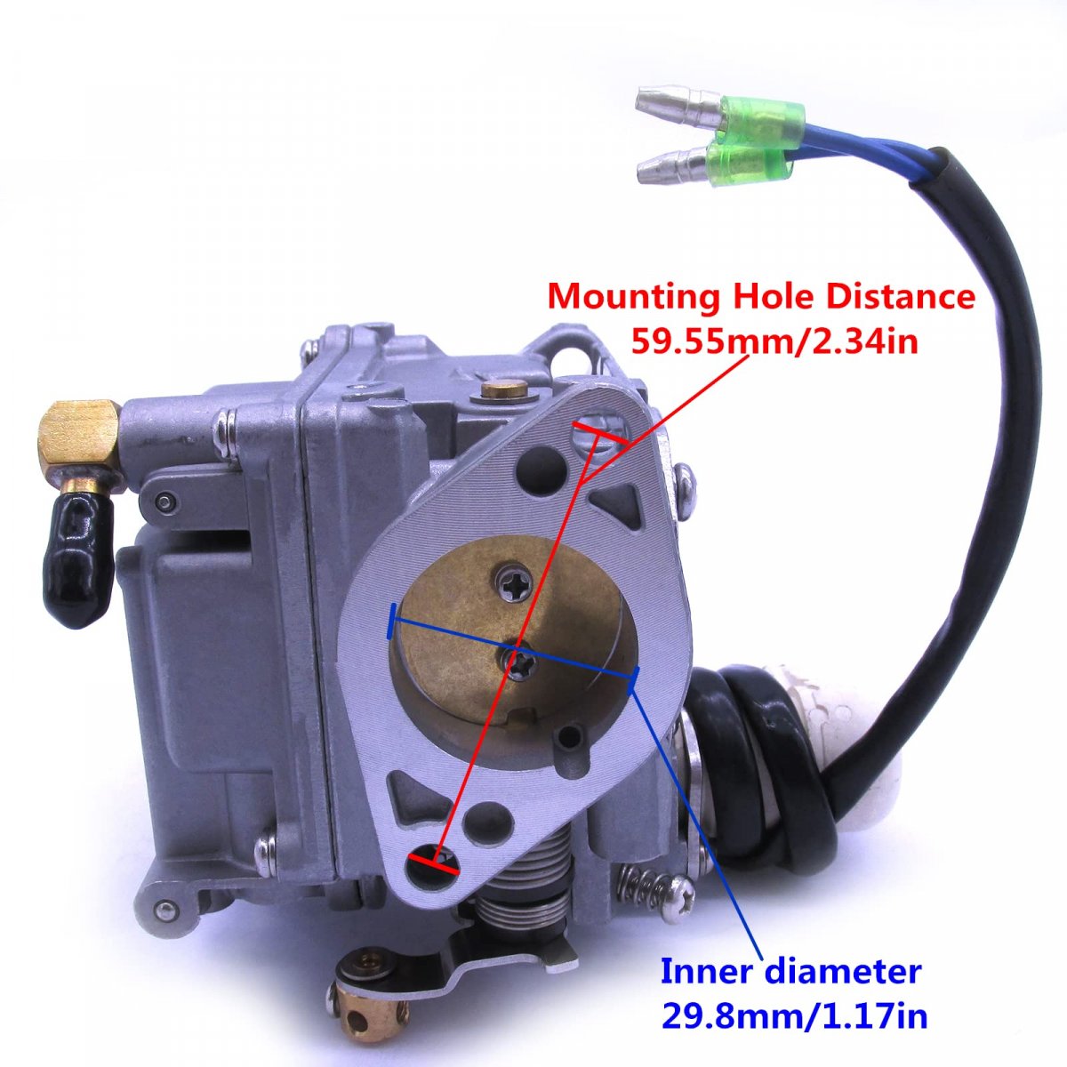 3v9-03500-2 Carburetor Assembly For Tohatsu And Nissan 18hp Outboard Motor Mfs18b2 Nsf18b2 Part Number 3v9035002 3v9035002m