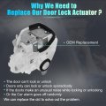 Uxcell Replacement Rear Left Driver Side Power Door Lock Actuator Motor For Honda Pilot 2009-2015 Latch Assembly Replace No