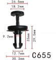 Autobahn88 Front Air Delector Clip Compatible With Gm Oem 15733971 Pack Of 20