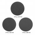 Uxcell 2 Hook And Loop Sanding Disc 240 400 800 Grit Assorted Silicon Carbide Sandpaper For Random Orbit Sander Wet Dry