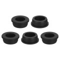 5pcs Rubber Grommets 36mm Drill Hole 26mm Id Top Hat Grommet Black Silicone Plug Gasket For Wiring Automotive