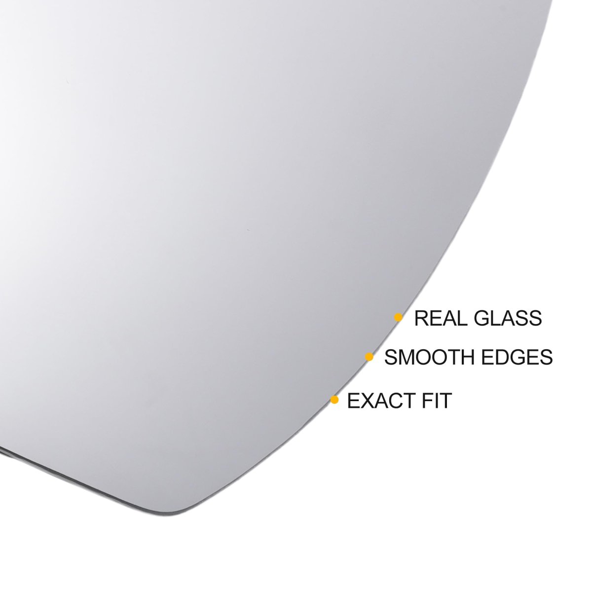 Car Rearview Left Driver Side Mirror Glass Replacement W Backing Plate Non-heated White For Hyundai Tucson 2016-2021