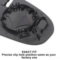 Car Rearview Left Driver Side Mirror Glass Replacement W Backing Plate Non-heated White For Hyundai Tucson 2016-2021