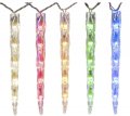 Ge 89453lo Color Choice 20-count Multi-function Changing Mini Led Plug-in Christmas Icicle Lights