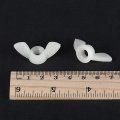 Uxcell M8 Wing Nuts Nylon Butterfly Nut Hand Twist Tighten Fasteners White 8pcs