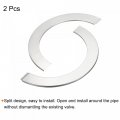 Uxcell Wall Split Flange 201 Stainless Steel Round Escutcheon Plate For 181mm Diameter Pipe 2pcs