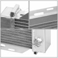 Auto Dynasty Compatible With Ford Mustang 3rd Gen Manual Transmission 3-row Racing Radiator 2 X 10 Inches Black Fan