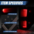 Auto Dynasty Rear Red L-led Drl Tail Lights Reverse Brake Lamps Compatible With Ford F-150 2009-2014 Driver And Passenger Side