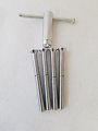 4 Chrome Screw Bolt Center Cap Locks Conical Seat Head 8mm 1 25 Rh Key Tool C47021 
