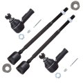 Front Suspension Set Of 4 Inner Tie Rod End Outer Fit 1989-1991 For Chevrolet Sprint 1989-1997 Geo Metro Pontiac Firefly 