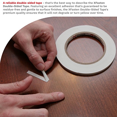 Double Sided Tape Removable 1 2 In By 20 Yards Pack Of 6 Strong Adhesive For Woodworking Carpets And Gift Wrap Weather