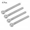 Uxcell M6 X 50mm Machinery Shoulder Swing Lifting Eye Bolt 304 Stainless Steel Metric Thread 4pcs