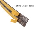Foam Tape Adhesive Weather Stripping 9mm Wide 2mm Thick 5 Meters Long Brown Pcs