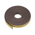Foam Tape Adhesive Weather Stripping 9mm Wide 2mm Thick 5 Meters Long Brown Pcs 