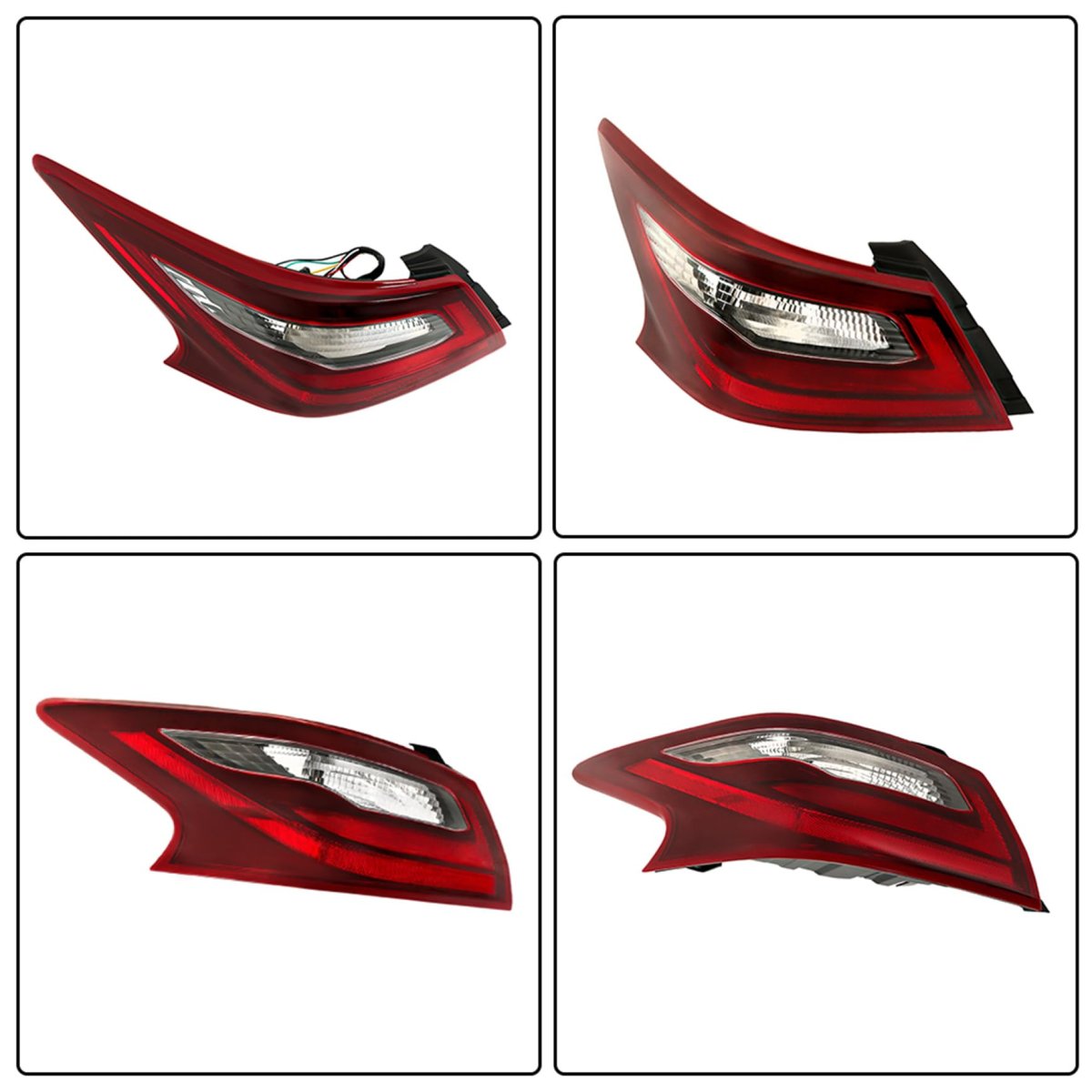 Left Side Tail Light Assembly Replacement For Nissan Altima Sr 2016 2017 2018 Driver Rear Outer Halogen Lamp 26555-9hs1a Red
