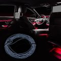 2 Meter 6ft Neon El Wire String Strip White Cold Light Glow For Car Interior Decoration