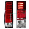 Kuafu Led Tail Light Assembly Compatible With 1986-1997 Nissan Hardbodylights Tail Lights Pickup Drl Red Lens Clear