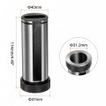 Uxcell Drill Sleeve Adapter Holder D40-mt4 Morse Taper Reducing For Cnc Lathe Milling Parts Tool
