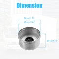 X Autohaux 4pcs 2 72 Trailer Axle Dust Cap Cup Grease Cover With 12pcs Rubber Plugs Set For Dexter Ez Lube Camper 7000 To 8000