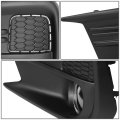 Pair Clear Lens Front Bumper Driving Fog Light Lamps W Bezels Wiring Switch Compatible With Subaru Wrx 18-19