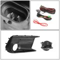 Pair Clear Lens Front Bumper Driving Fog Light Lamps W Bezels Wiring Switch Compatible With Subaru Wrx 18-19