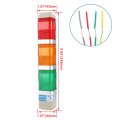 Baomain Industrial Signal Light Column Led Alarm Square Tower Indicator Flash Warning Red Green Yellow Ac 110v Lta-402w