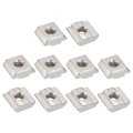 T Nuts 40pcs Nickel Plated Carbon Steel Slot Bolts 3030 Series M6 Hammer Head Fastener Sliding For Aluminum Extrusion Profile 