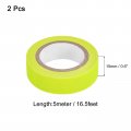 Uxcell 2rolls Neon Gaffers Cloth Tape 0 6 Inch X 16 5 Ft Glow In The Dark Fluorescent Adhesive Black Light For Party Home