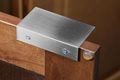 3 In Back Mount Finger Edge Pull Handle Brushed Nickel Aluminum Cabinet And Furniture Model 3306-3 Contemporary Style Single