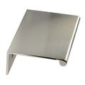 3 In Back Mount Finger Edge Pull Handle Brushed Nickel Aluminum Cabinet And Furniture Model 3306-3 Contemporary Style Single