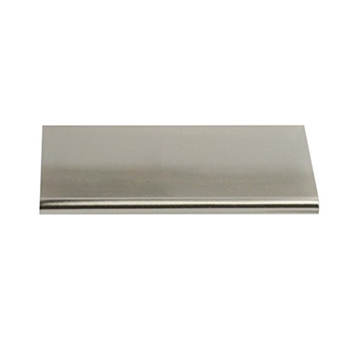 3 In Back Mount Finger Edge Pull Handle Brushed Nickel Aluminum Cabinet And Furniture Model 3306-3 Contemporary Style Single
