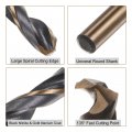 Uxcell 12pcs Jobber Drill Bits 4 5mm Black Nitride Gold Titanium Coated 4341 High Speed Steel Hss 135 Degree Split Point Twist