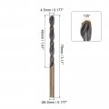 Uxcell 12pcs Jobber Drill Bits 4 5mm Black Nitride Gold Titanium Coated 4341 High Speed Steel Hss 135 Degree Split Point Twist