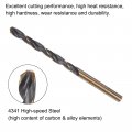 Uxcell 12pcs Jobber Drill Bits 4 5mm Black Nitride Gold Titanium Coated 4341 High Speed Steel Hss 135 Degree Split Point Twist