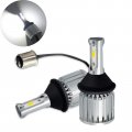 Socal-led 2x Bay15d 1157 Led Bulb Cob 30w 3000lm Extremely Bright Reverse Light Back Up Bulbs 12v-24v 6000k Xenon White 