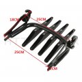 Httmt- Glossy Black Detachable Stealth Luggage Rack Compatible With 2009-2018 H-d Harl Touring Flhr Fltr