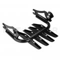 Httmt- Glossy Black Detachable Stealth Luggage Rack Compatible With 2009-2018 H-d Harl Touring Flhr Fltr