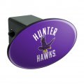 Hunter College Hawks Logo Oval Tow Hitch Cover Trailer Plug Insert 2