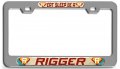 Eat Sleep Be A Rigger 3d Metal License Plate Frame Heavy Duty Universal Fit Tag Holder For Auto Suv And Truck 12 X 6 In 