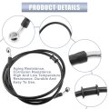 51 18 Length 10mm Id Motorcycle Hydraulic Brake Line Oil Hose Pipe Stainless Steel Braided Cable For Atv Motocross Sport Bikes