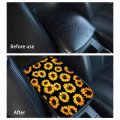 Pensura Watercolor Forest Scenery Design Front Seat Protectors Set 2pcs Autos Covers Armrest Pad 1pcs Steering Wheel Cover Fit