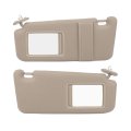 Sun Visor Right 74310-0t022-a1 For Toyota Venza With Sunroof 2009 To 2016 Beige Fabric And Abs Plastic Adjustable Interior 