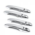 Erush Ultra Chrome Door Handles Covers For 2014-2016 Jeep Cherokee No Smart Keyholes No Psg 